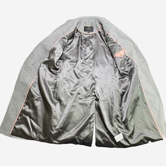 J Crew Wool Cashmere Double-Breasted Coat Gray 2P - Picture 7 of 14